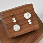 Wrena Freshwater Pearls Mismatched Earrings Right
