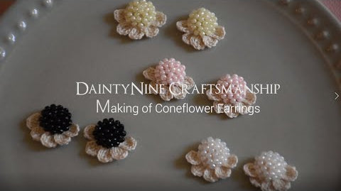 Making of Coneflower Earrings